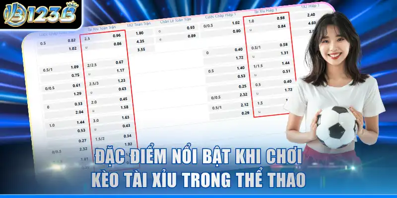 Đặc điểm nổi bật khi chơi kèo tài xỉu trong thể thao