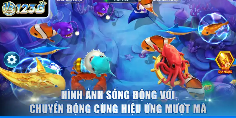 Hình ảnh sống động với chuyển động cùng hiệu ứng mượt mà